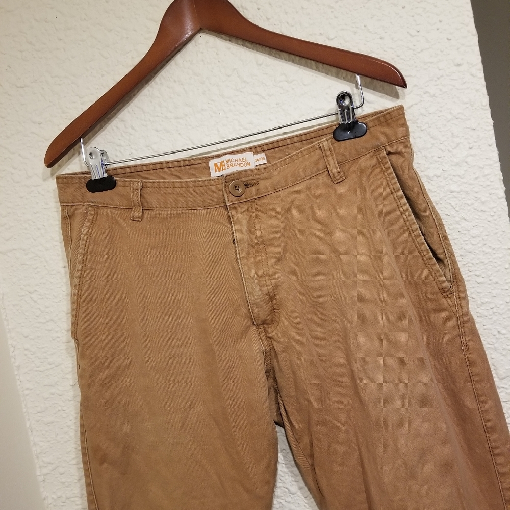 Michael Brandon Khaki Pants